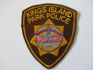 Vintage 1980s Kings Island Park Cincinnati Ohio Police Patch