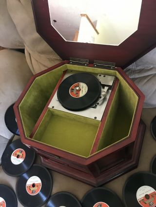M.  I.  M Lador Inc.  Vintage Music Box,  1 - drawer With CDs— plays Music 2