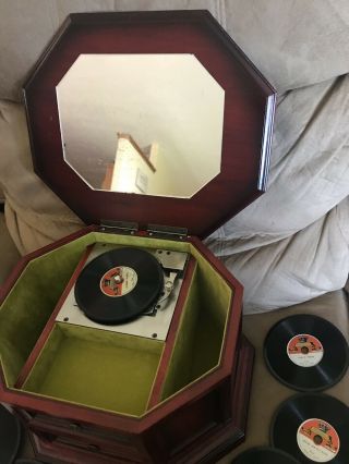 M.  I.  M Lador Inc.  Vintage Music Box,  1 - drawer With CDs— plays Music 3