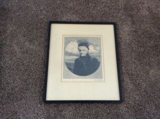 Vintage Timothy Cole Framed Portrait (1925 Signed Print)