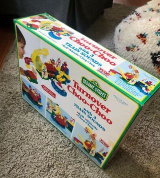 Vintage 1993 RARE Tyco Preschool Sesame Street Turnover Choo - Choo Toy 3