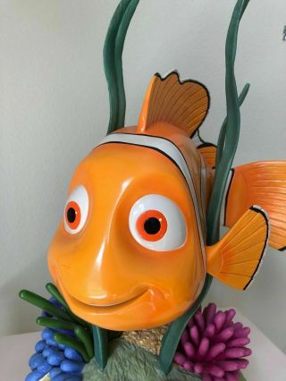 Disney Finding Nemo Lucky Fin Big Figure Statue RARE 10