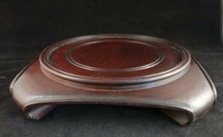 Vintage Chinese Carved Rosewood Stand.  Republic,  C.  1930’s/40’s.  10 X 10 X 1 7/8