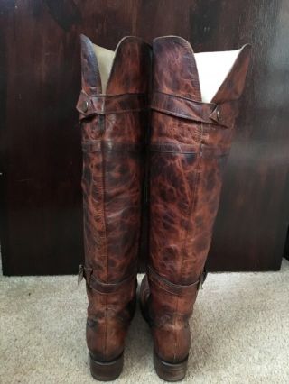FREEBIRD BY STEVEN ' QUEBEC ' OTK LEATHER BOOT COGNAC❤️SIZE 10❤️RARE❤️ MSRP $395 4