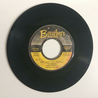 Bobby Martell aka Bob Marley 1963 One Cup of Coffee 45 BEVERLY’S Record RARE 4