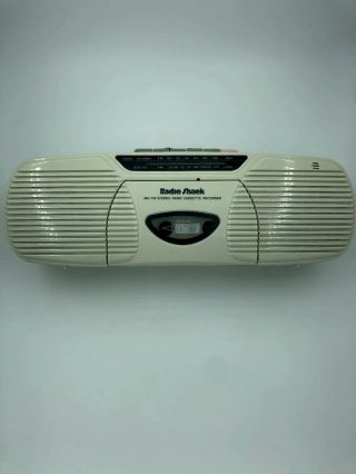 Vintage Radio Shack Scr - 50 Am/fm Stereo Radio Cassette Recorder Boombox Pristine