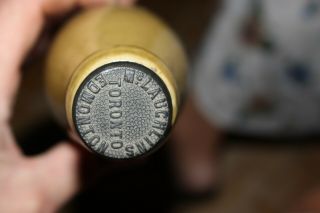 Vintage McLaughlins Ginger Shandy - Ginger Beer Stone Crock Bottle Toronto 3