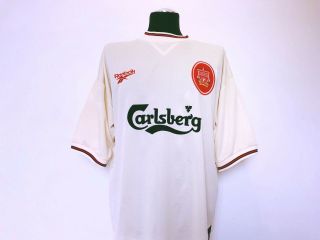 FOWLER 9 Liverpool Reebok Vintage Away Football Shirt Jersey 1996/97 (XXL) 3