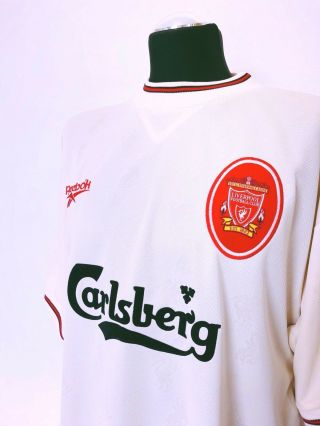 FOWLER 9 Liverpool Reebok Vintage Away Football Shirt Jersey 1996/97 (XXL) 6