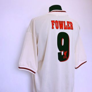 FOWLER 9 Liverpool Reebok Vintage Away Football Shirt Jersey 1996/97 (XXL) 8