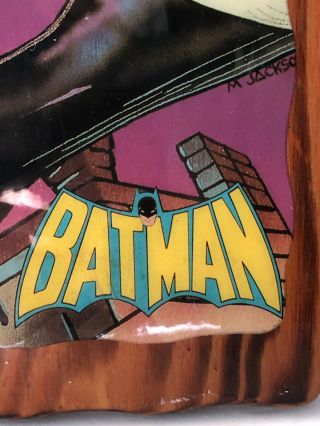 Vintage Batman The Brave And Bold Painted Wood Wall Clock Fast Shippin M Jackson 3