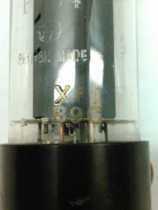 Vintage Mullard EL34 6CA7 Vacuum Tube Xf1 1959 Big Fat Base 2 halo Great Britain 3