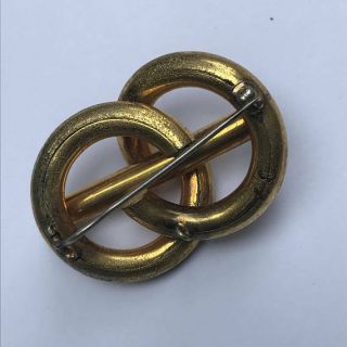 Antique Victorian Gold Filled Lovers Knot Pin Brooch 5