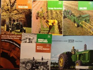 Vintage John Deere Farm Equipment Brochures / Catalogs - Tractor,  Mower,  Baler