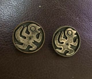 Vtg Taxco 980 Silver Buttons (2)