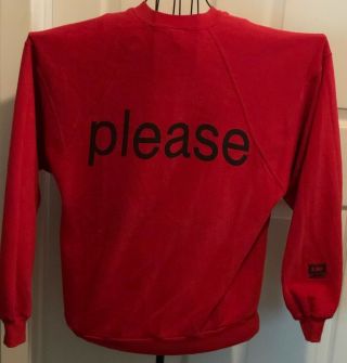 Pet Shop Boys Please ULTRA RARE vintage promo sweatshirt ' 86 2