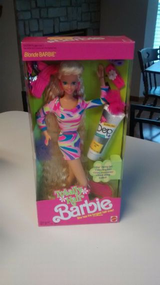 Vintage Totally Hair Blonde Barbie By Mattel 1991
