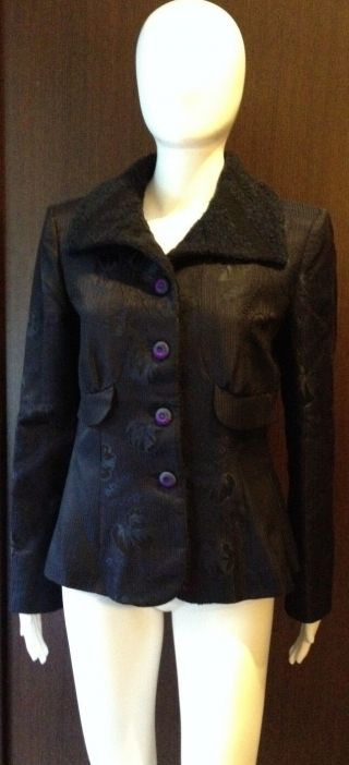 Giorgio Armani - Woman Jacket - Size 44 Black - Pre - Owned - Vintage