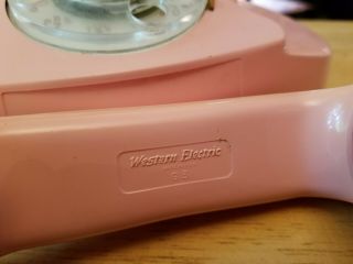 Vtg Bell Systems / Western Electeric Princess Cinderella Rotary Telephone Pink