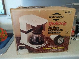 Vintage 10 - Cup Quik Drip Coffeemaker West Bend 5970