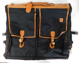 Vintage Hartmann Nylon & Leather Hanging Garment Bag Travel