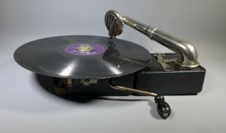 Fine Rare Belgian Colibri Miniature Ultra Portable Gramophone 1926 - 31