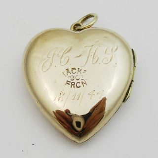 Vintage 9ct B&F Gold Heart Shaped Locket. 2