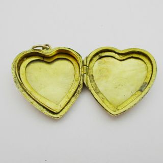 Vintage 9ct B&F Gold Heart Shaped Locket. 3