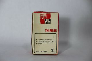 Vtg Tenyo Thimble Magic Trick Close Up Appear & Disappear Color Changing 5