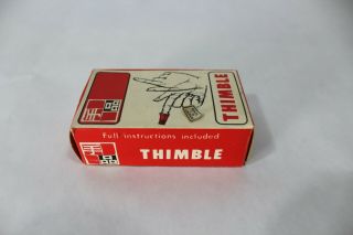Vtg Tenyo Thimble Magic Trick Close Up Appear & Disappear Color Changing 7