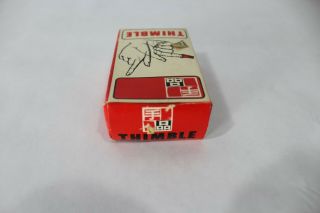 Vtg Tenyo Thimble Magic Trick Close Up Appear & Disappear Color Changing 8
