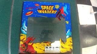Vintage Midway Space Invaders Arcade Bezel Glass