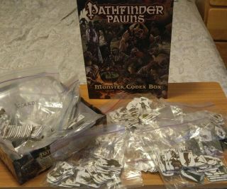 Pathfinder Pawns Complete Monster Codex Box Extremely Rare And Out Of Print