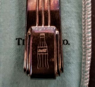 VERY RARE TIFFANY & Co.  STERLING SILVER COCA - COLA BOTTLE OPENER 3