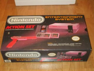 VINTAGE NINTENDO ENTERTAINMENT SYSTEM ACTION SET BOX ONLY FOAM INSERTS L@@K 4