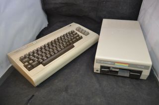 Vintage Commodore 64 And 1541 Floppy Drive - -