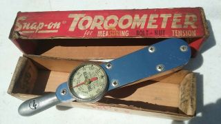 Snap On Tools Vintage Torqometer Wrench 12 - B