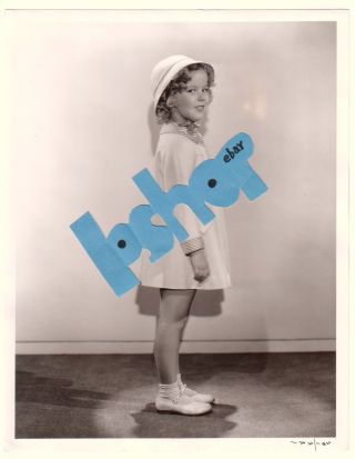 Rare Shirley Temple Vintage Photo Cute Dress Hat Shoes Fox Child Star