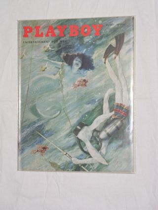 Playboy 1955 August Vintage Near Complete W Centerfold