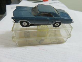 Aurora Thunderjet,  Slot Car,  Rare Color Slate Blue Buick Riveria.