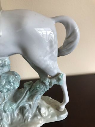 Rare Large Lladro Man On Horse Figurine With Defect 10