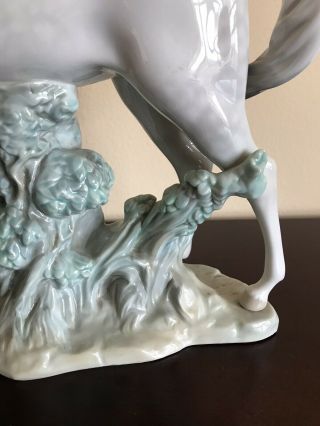 Rare Large Lladro Man On Horse Figurine With Defect 8