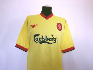 FOWLER 9 Liverpool Vintage Reebok Away Football Shirt Jersey 1997/99 (L) 3