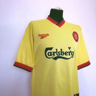 FOWLER 9 Liverpool Vintage Reebok Away Football Shirt Jersey 1997/99 (L) 5