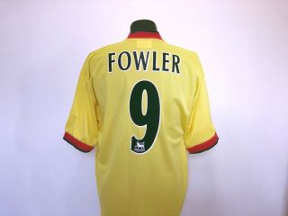 FOWLER 9 Liverpool Vintage Reebok Away Football Shirt Jersey 1997/99 (L) 6