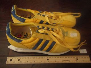 7 Adidas Shoes Formel Modeled 1990s West Germany 8.  5 Very Rare Running Vintage