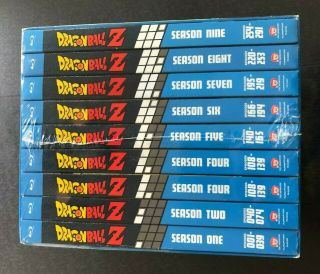 Dragon Ball Z: Seasons 1 - 9 Blu - Ray Box Set Complete Series Rare & Out Of Print