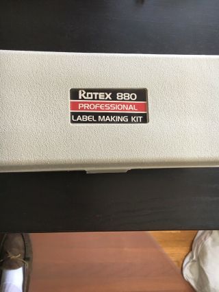 Vintage Rotex 880 Sticker Label Maker With Tape &