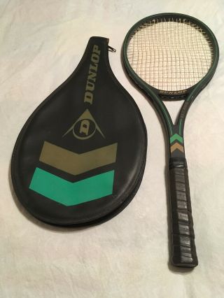 Vgc Vintage Dunlop Max 200g Graphite Grafil Injection Tennis Racquet W/ Case