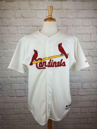 Authentic Vintage St Louis Cardinals Sewn Baseball Jersey Rawlings Size 48